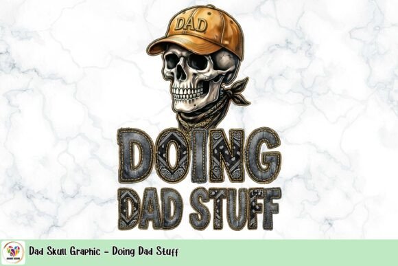 Dad Skull Graphic: Edgy Fatherhood in Design