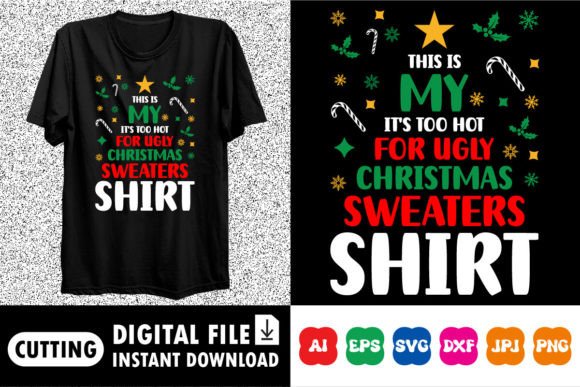 Festive Flair: Mastering Christmas Sweaters Shirt Graphic Design