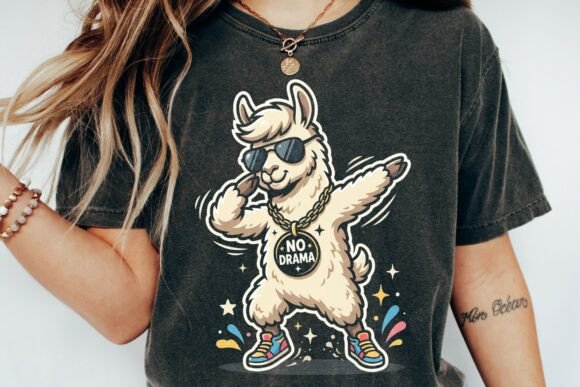Meet the No Drama Dabbing Llama: Your New Favorite Design Asset