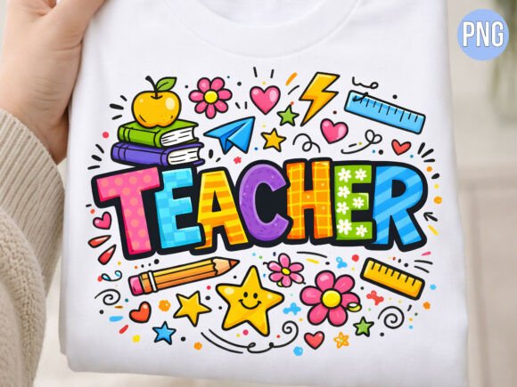 Retro Teacher School Doodle Graphic PNG: A Designer's Guide