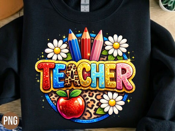 Teacher Apple Pencil School Graphic PNG: A Designer's Asset