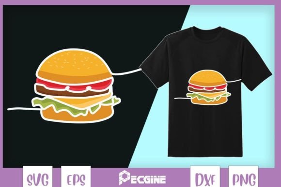 Unlocking Visual Flavor with Burger Graphic Hamburger Art Fast Food